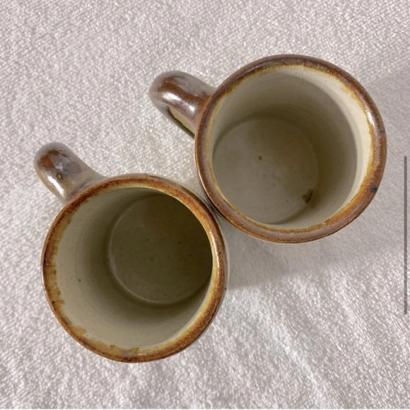 Vintage Mexico Handmade Ceramic Stoneware Mugs x2 - Picture 6 of 10
